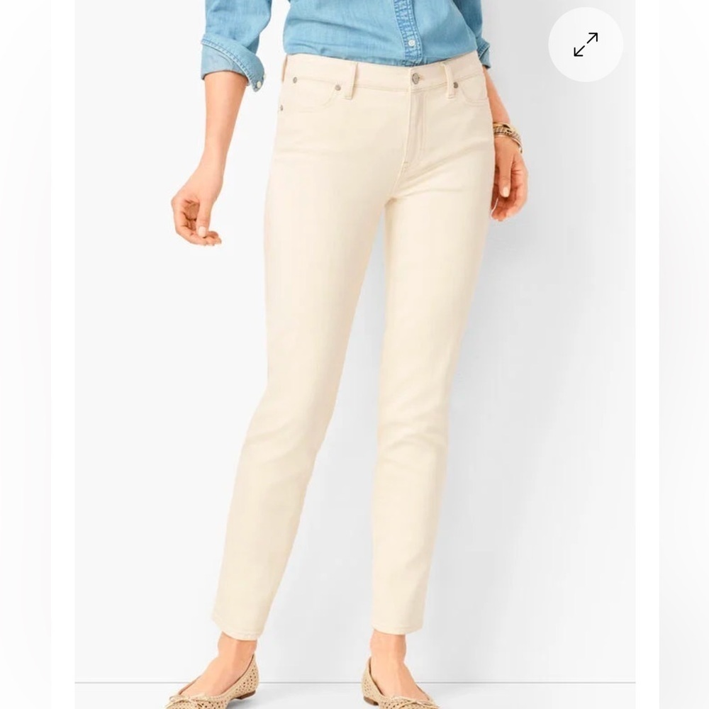 Talbots Simply Flattering 5 Pocket Jeans in Natural